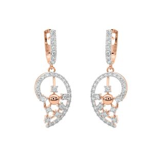 Grette Round Diamond Earrings